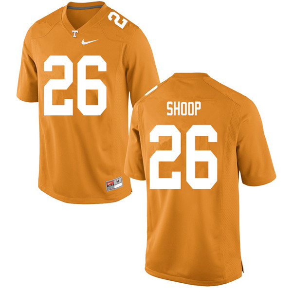 Men #26 Jay Shoop Tennessee Volunteers College Football Jerseys Sale-Orange